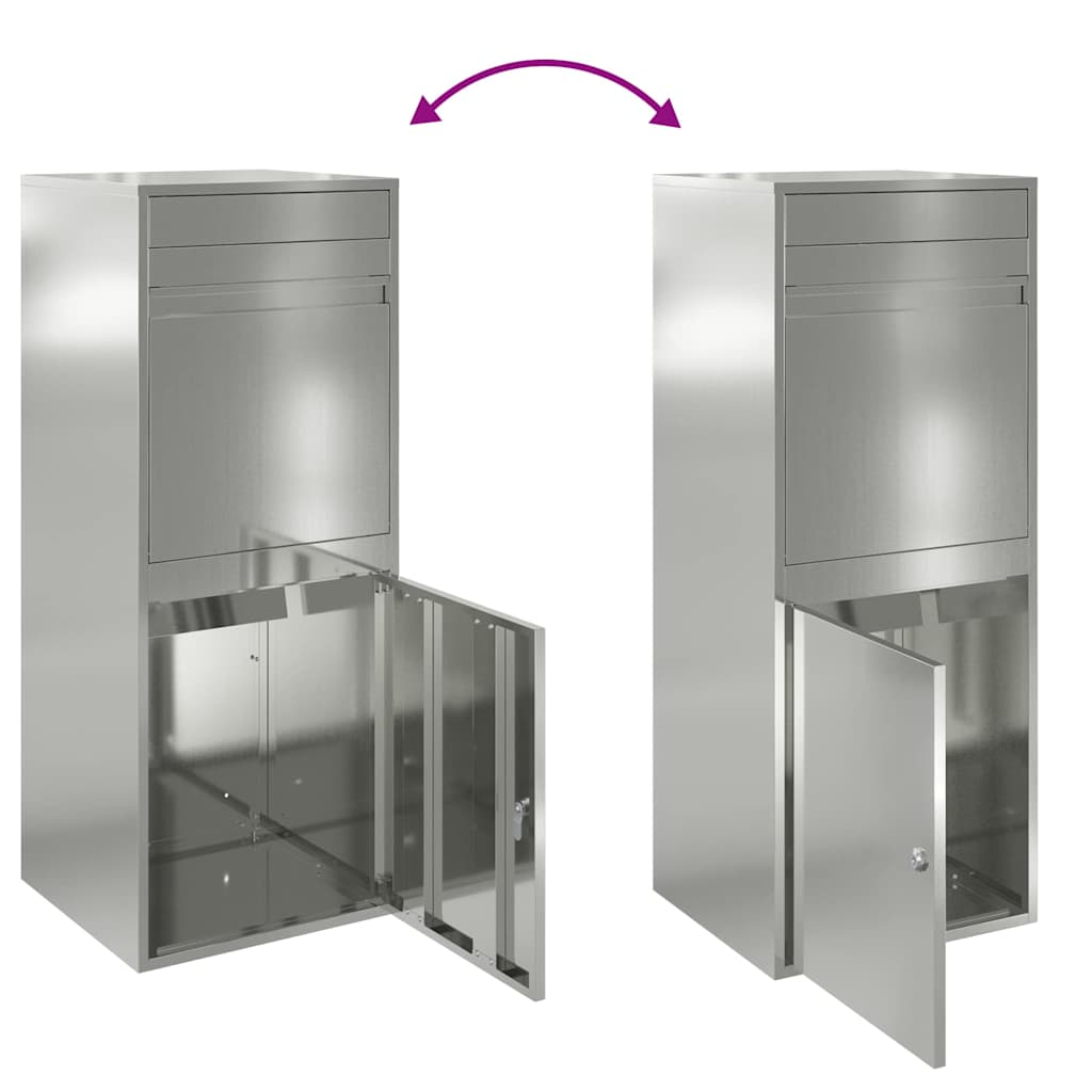 Θυρίδα Πακέτων Μαύρο 41 x 38 x 103 εκ Επικαλυμμένος Χάλυβας - Pakobazaar