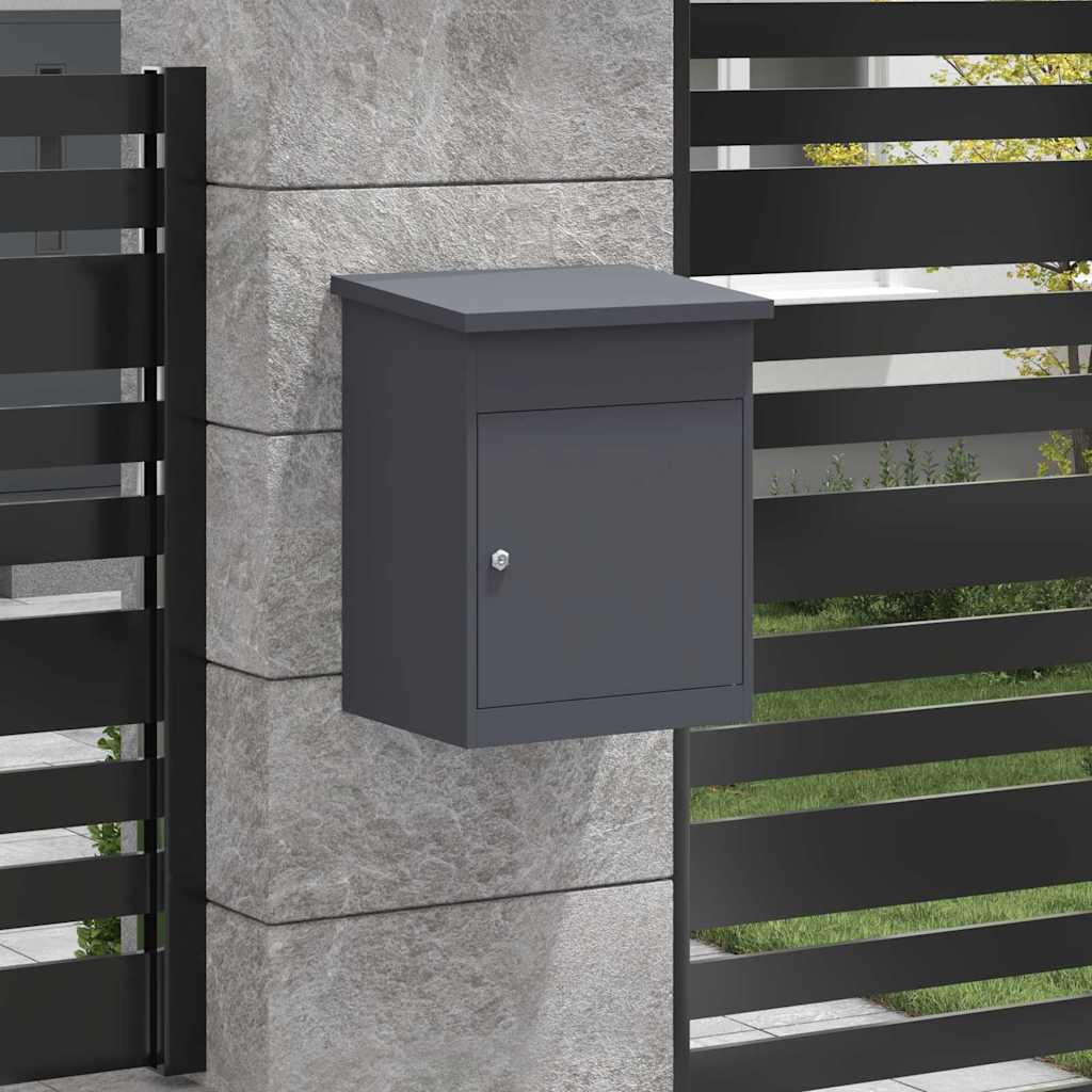 Θυρίδα Πακέτων με αποθήκευση Ανθρακί 47,5 x 38 x 59 εκ. Ατσάλι