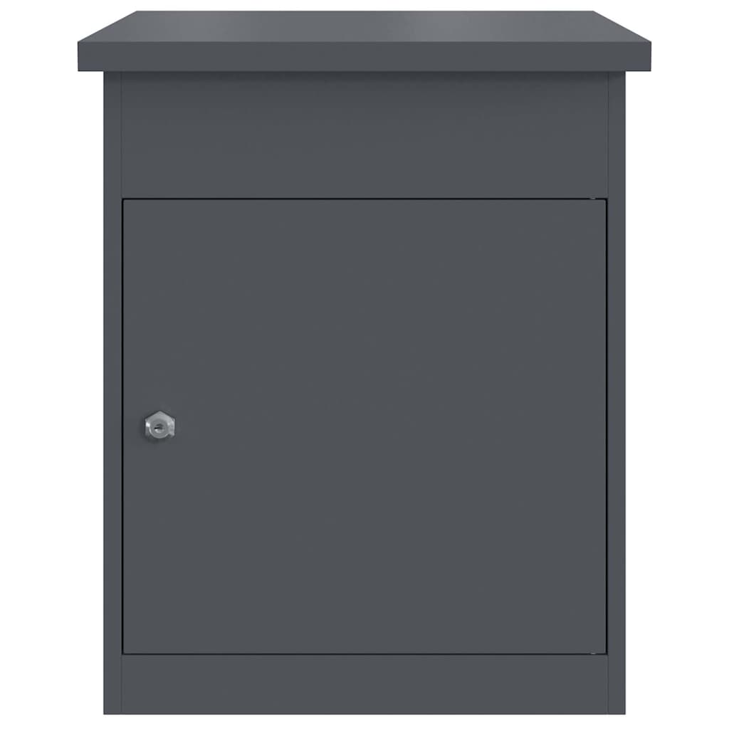Θυρίδα Πακέτων με αποθήκευση Ανθρακί 47,5 x 38 x 59 εκ. Ατσάλι