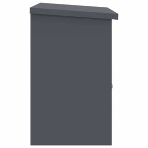 Θυρίδα Πακέτων με αποθήκευση Ανθρακί 47,5 x 38 x 59 εκ. Ατσάλι
