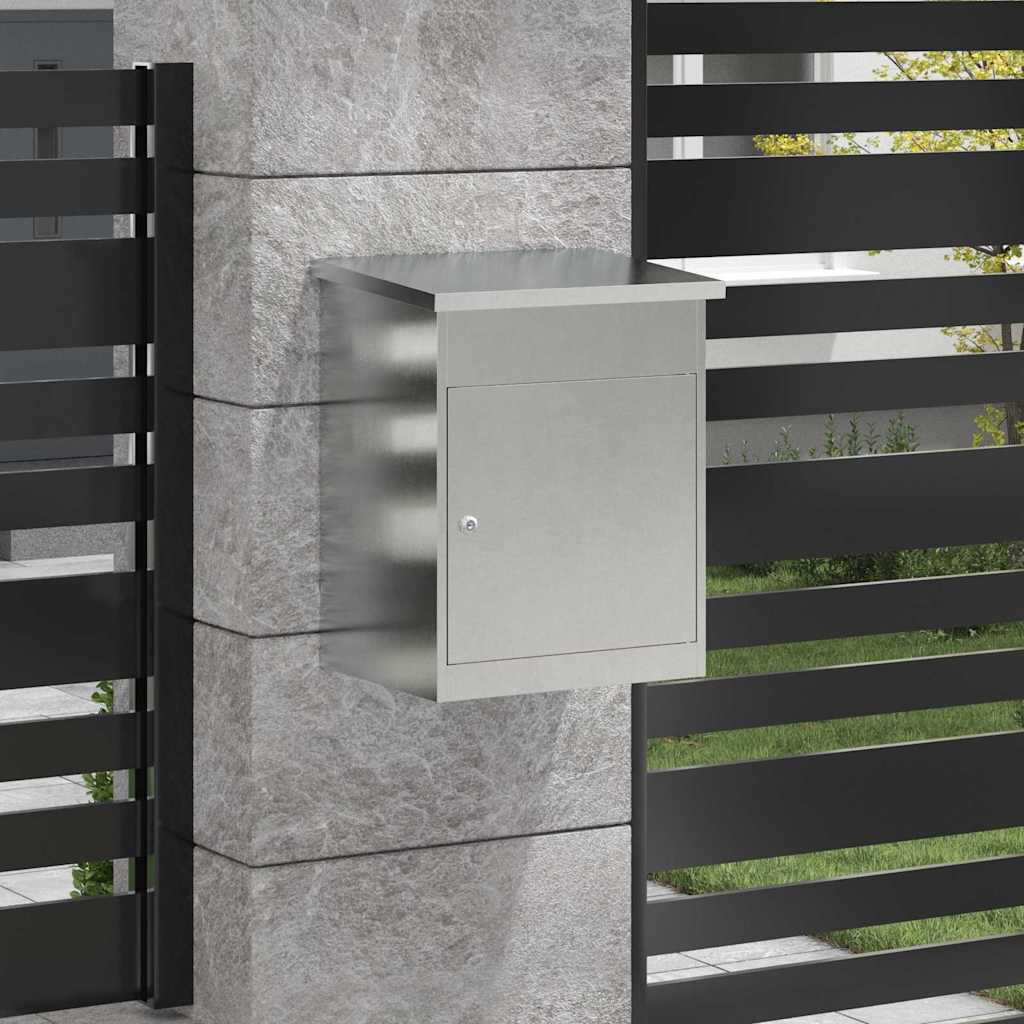 Θυρίδα Πακέτων Ασημί 47,5 x 38 x 59 εκ. Ανοξείδωτο ατσάλι - Pakobazaar
