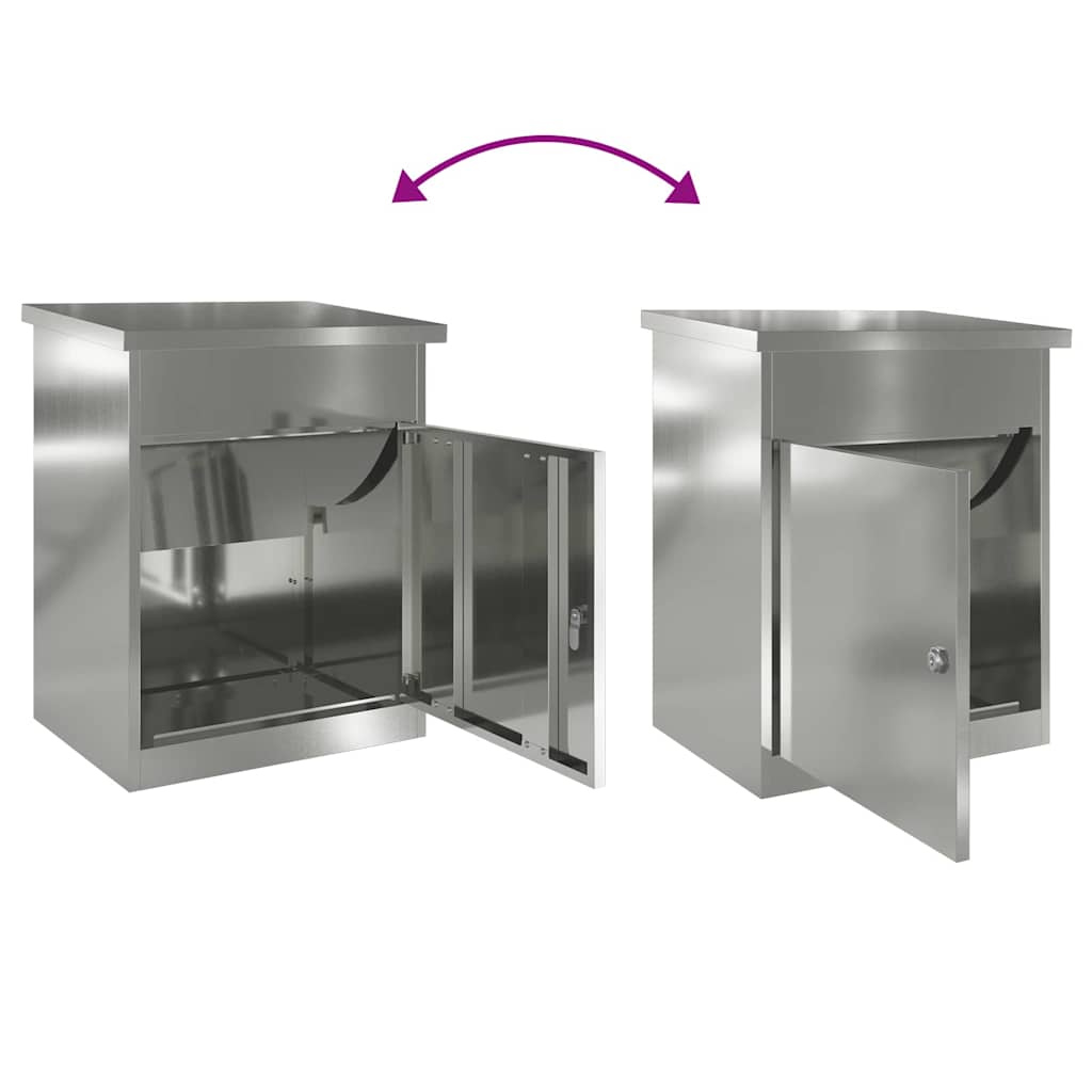 Θυρίδα Πακέτων Μαύρο 47,5 x 38 x 59 εκ. Επικαλυμμένος Χάλυβας - Pakobazaar