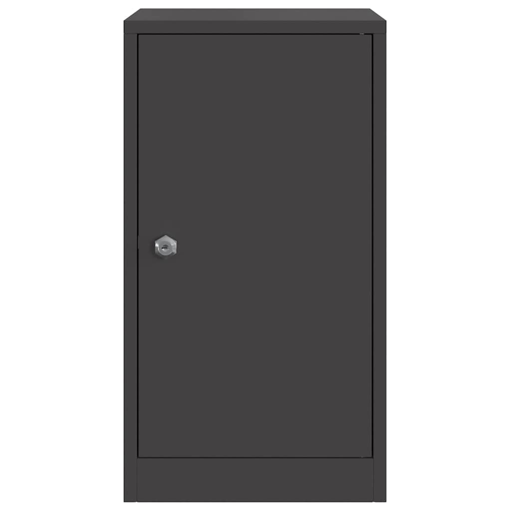 γραμματοκιβώτιο με αποθήκευση Μαύρο 30 x 20 x 55 εκ. Ατσάλι - Pakobazaar