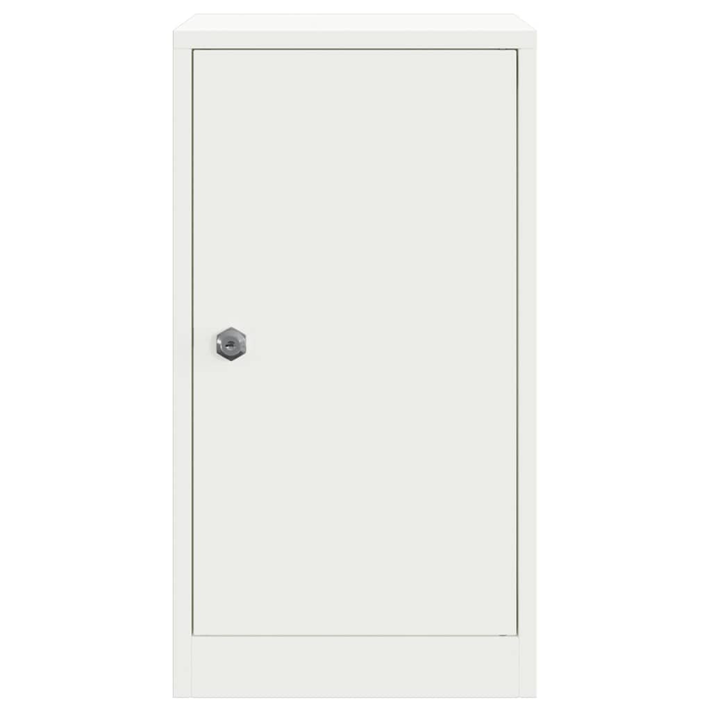 γραμματοκιβώτιο με αποθήκευση Λευκό 30 x 20 x 55 εκ. Ατσάλι