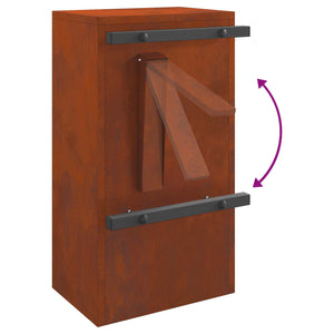 γραμματοκιβώτιο με αποθήκευση Σκ rusty 30 x 20 x 55 εκ. - Pakobazaar