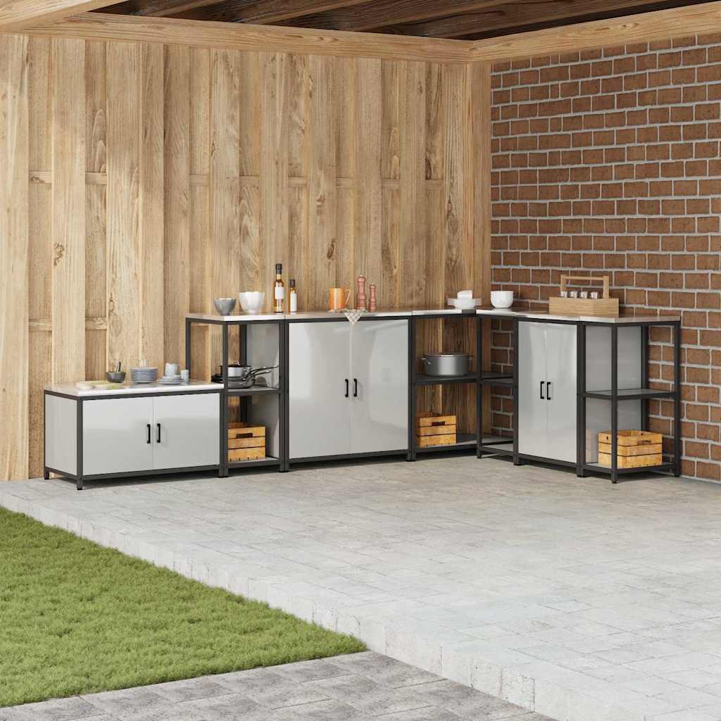 Αποθηκευτικός Χώρος Κουζίνας Ασημί 40 x 50 x 92 εκ Ατσάλι