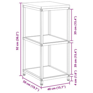 Ράφι Κουζίνας HATTEM Σκ rusty 40 x 50 x 92 εκ Ατσάλι