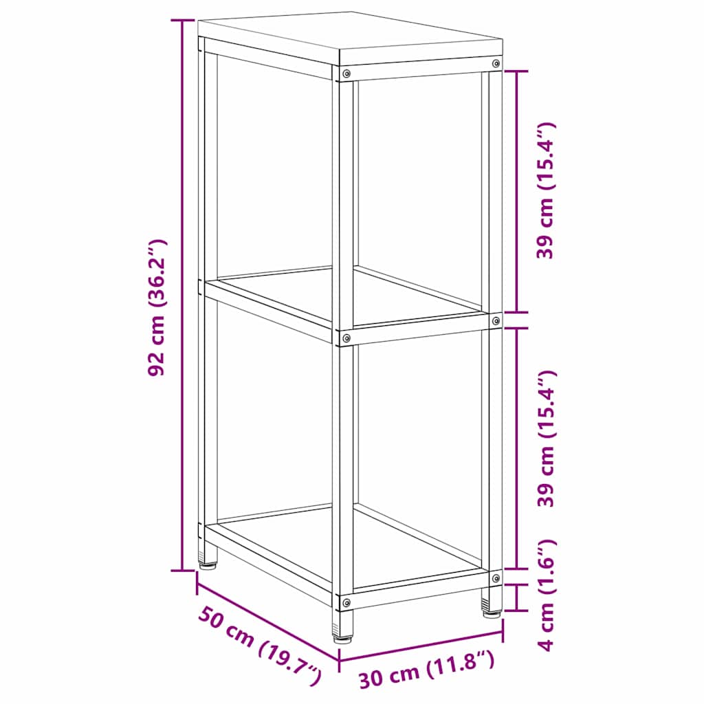 Αποθηκευτικός Χώρος Κουζίνας HATTEM Σκ rusty 30 x 50 x 92 εκ