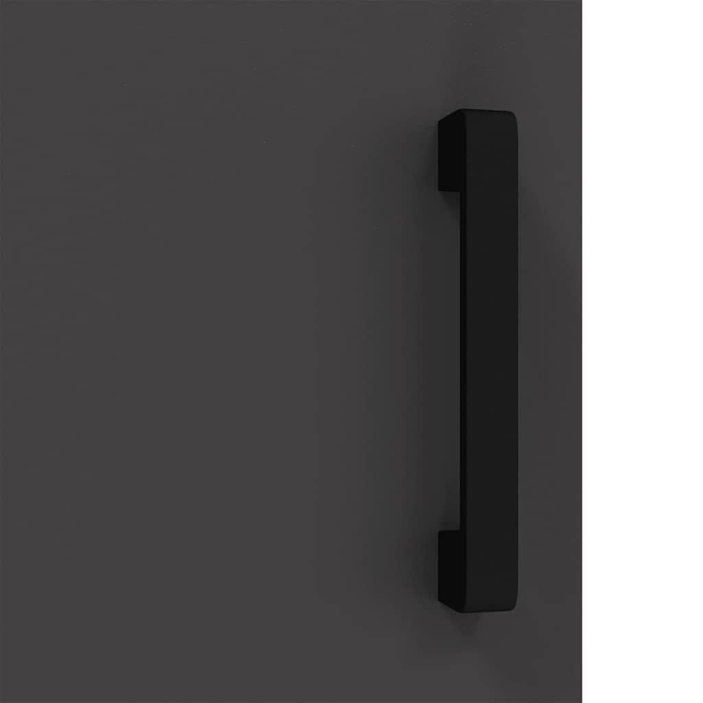 Αποθηκευτικός Χώρος Κουζίνας Μαύρο 90 x 50 x 92 εκ Ατσάλι