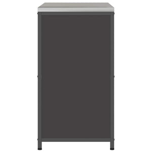 Ντουλάπα Αποθήκευσης Κουζίνας HATTEM Μαύρο 90 x 50 x 92 εκ