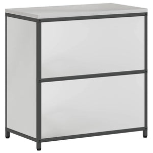 Ντουλάπα Αποθήκευσης Κουζίνας HATTEM Ασημί 90 x 50 x 92 εκ