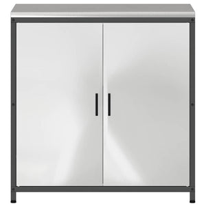 Ντουλάπα Αποθήκευσης Κουζίνας HATTEM Ασημί 90 x 50 x 92 εκ