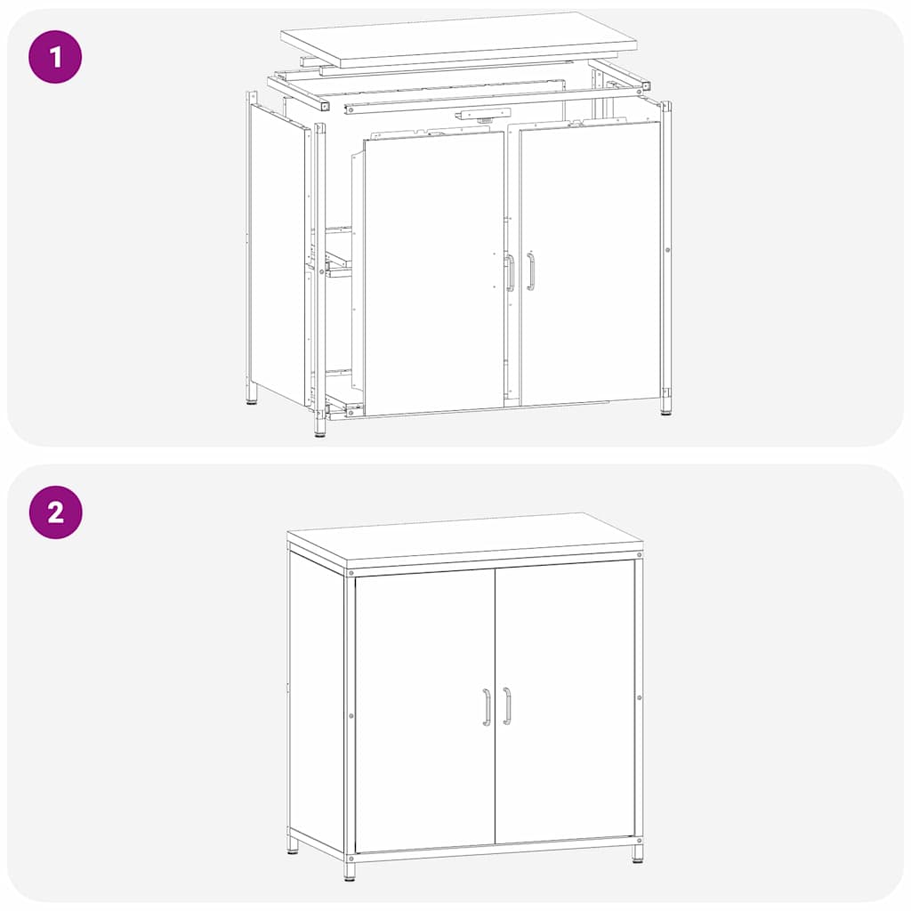 Αποθηκευτικός Χώρος Κουζίνας HATTEM Σκ rusty 90 x 50 x 92 εκ