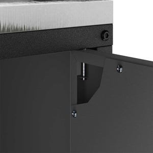 Ντουλάπα Αποθήκευσης Κουζίνας HATTEM Μαύρο 60 x 50 x 92 εκ - Pakobazaar