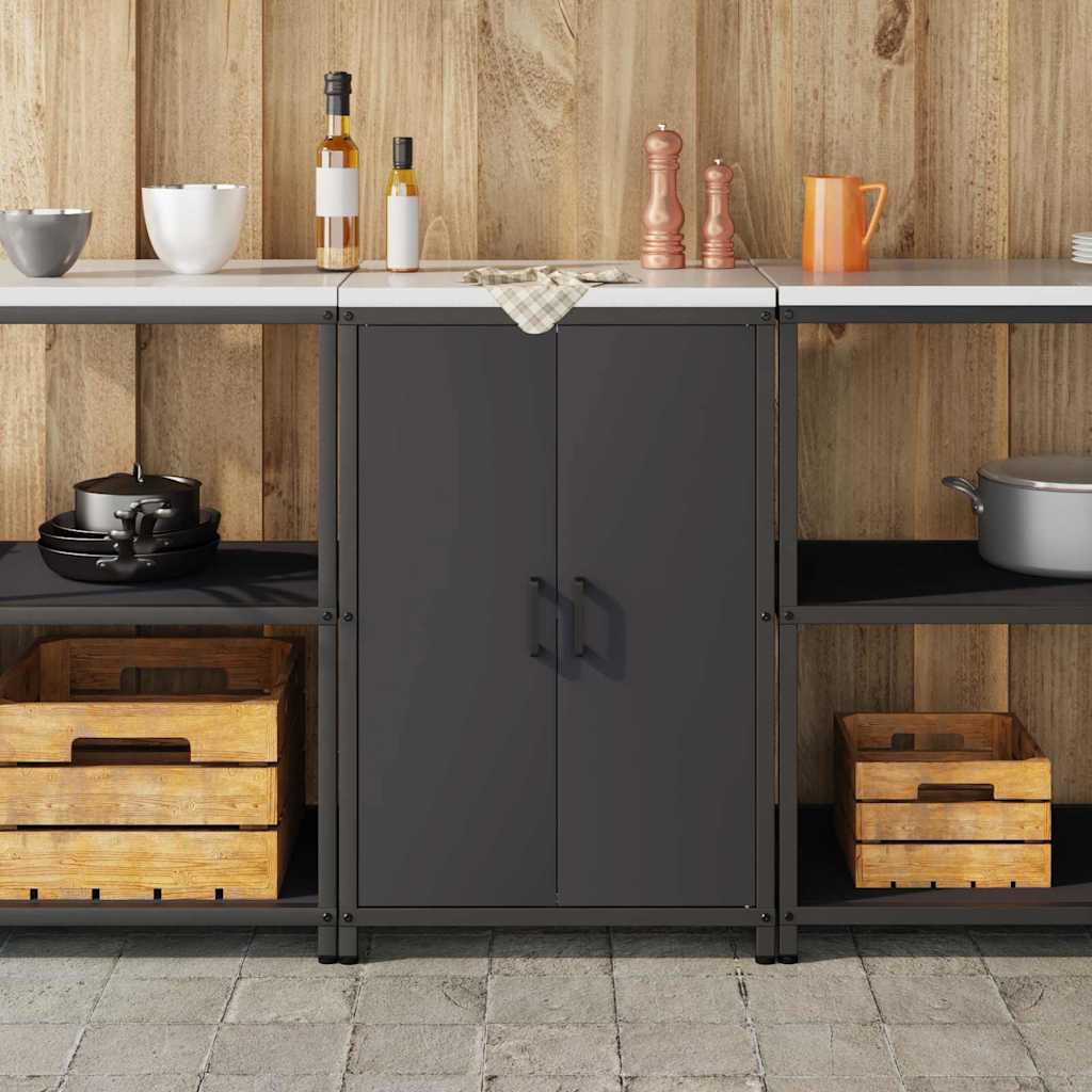 Αποθηκευτικός Χώρος Κουζίνας HATTEM Μαύρο 60 x 50 x 92 εκ