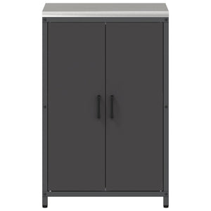 Ντουλάπα Αποθήκευσης Κουζίνας HATTEM Μαύρο 60 x 50 x 92 εκ - Pakobazaar