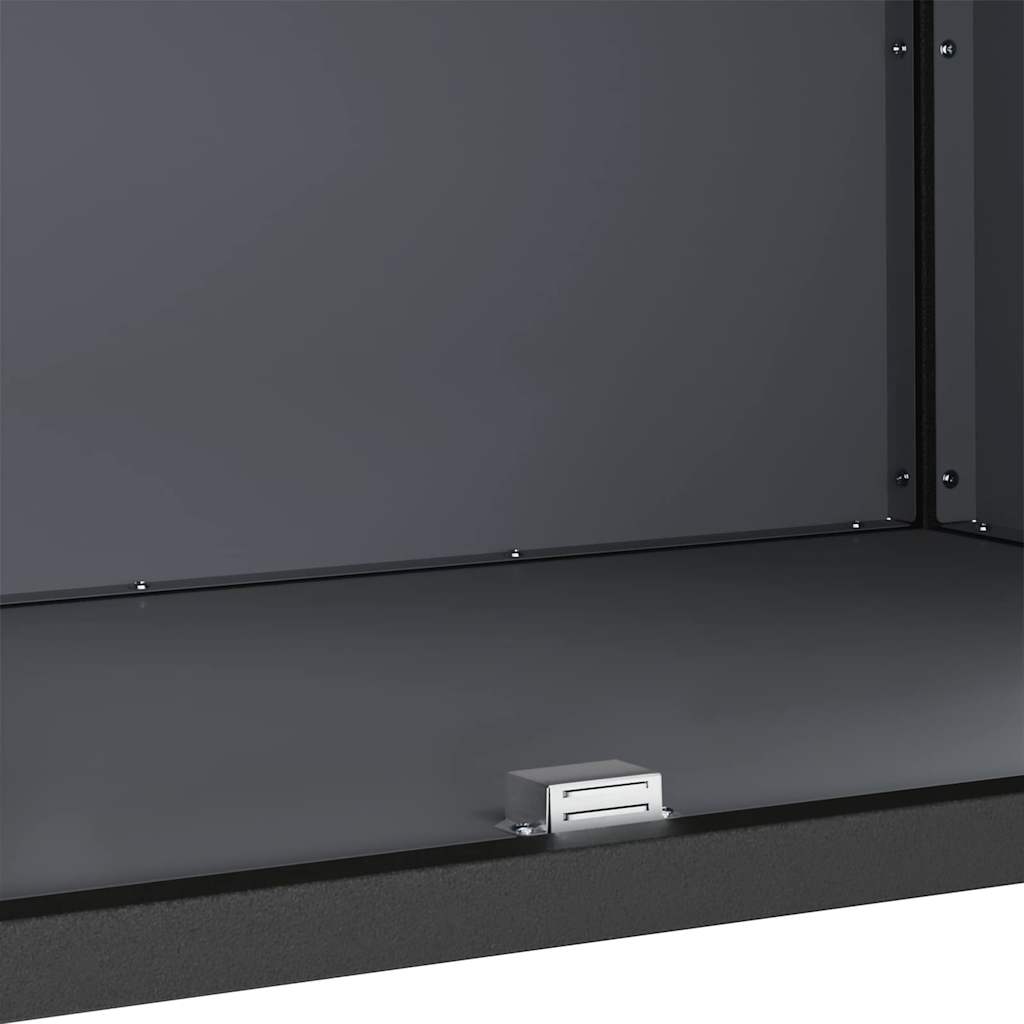 Αποθηκευτικός Χώρος Κουζίνας Ανθρακί 60 x 50 x 92 εκ Ατσάλι - Pakobazaar