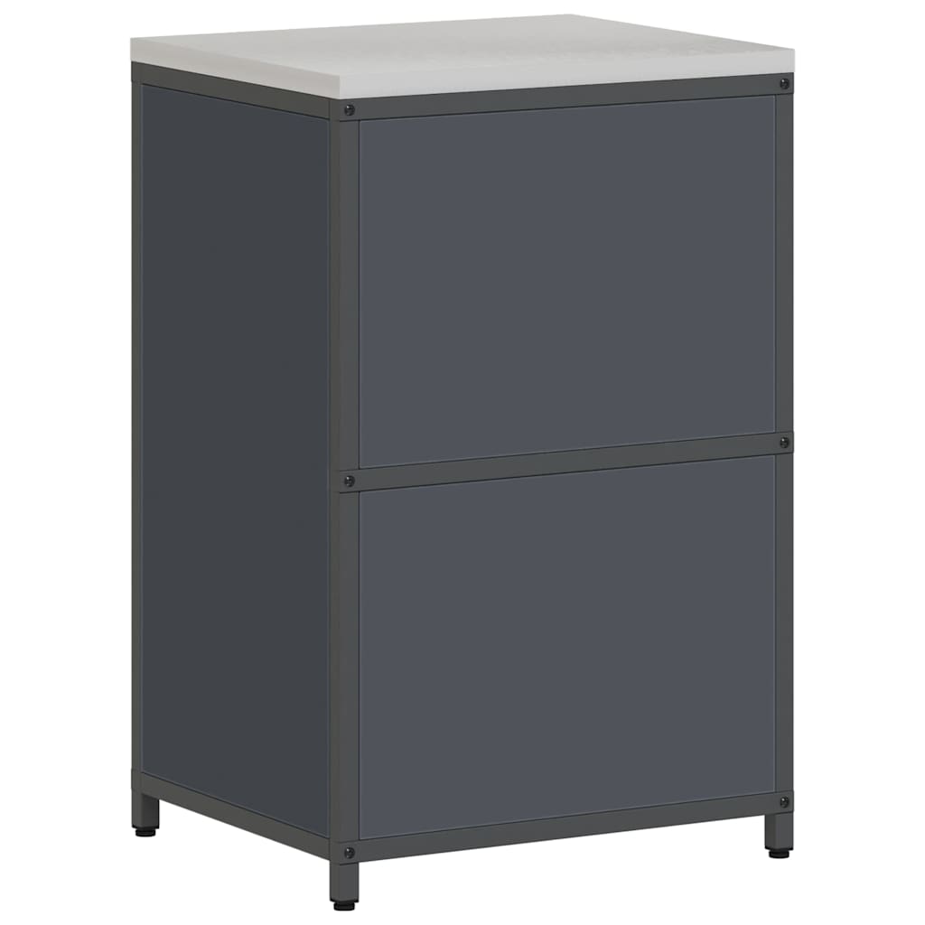 Αποθηκευτικός Χώρος Κουζίνας Ανθρακί 60 x 50 x 92 εκ Ατσάλι - Pakobazaar
