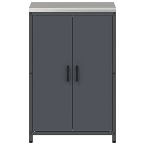 Αποθηκευτικός Χώρος Κουζίνας Ανθρακί 60 x 50 x 92 εκ Ατσάλι - Pakobazaar