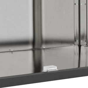Αποθηκευτικός Χώρος Κουζίνας Ασημί 60 x 50 x 92 εκ Ατσάλι - Pakobazaar