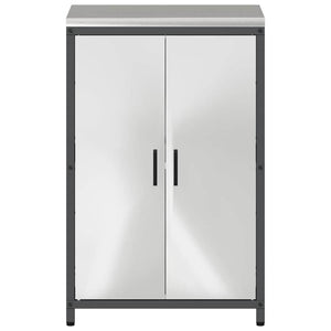 Αποθηκευτικός Χώρος Κουζίνας Ασημί 60 x 50 x 92 εκ Ατσάλι - Pakobazaar