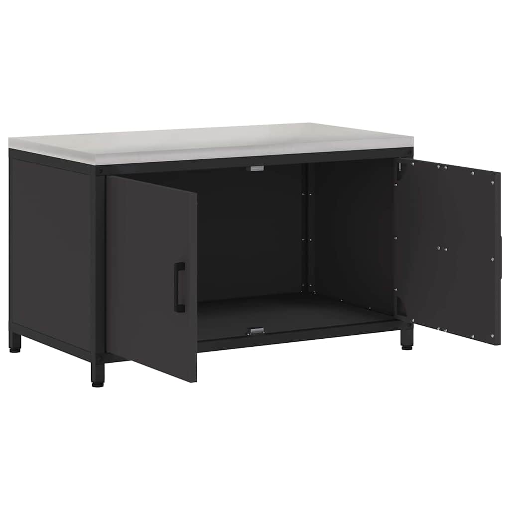 Αποθηκευτικός Χώρος Κουζίνας HATTEM Μαύρο 90 x 50 x 53 εκ