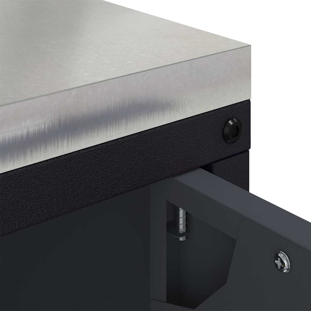 Αποθηκευτικός Χώρος Κουζίνας Ανθρακί 90 x 50 x 53 εκ Ατσάλι