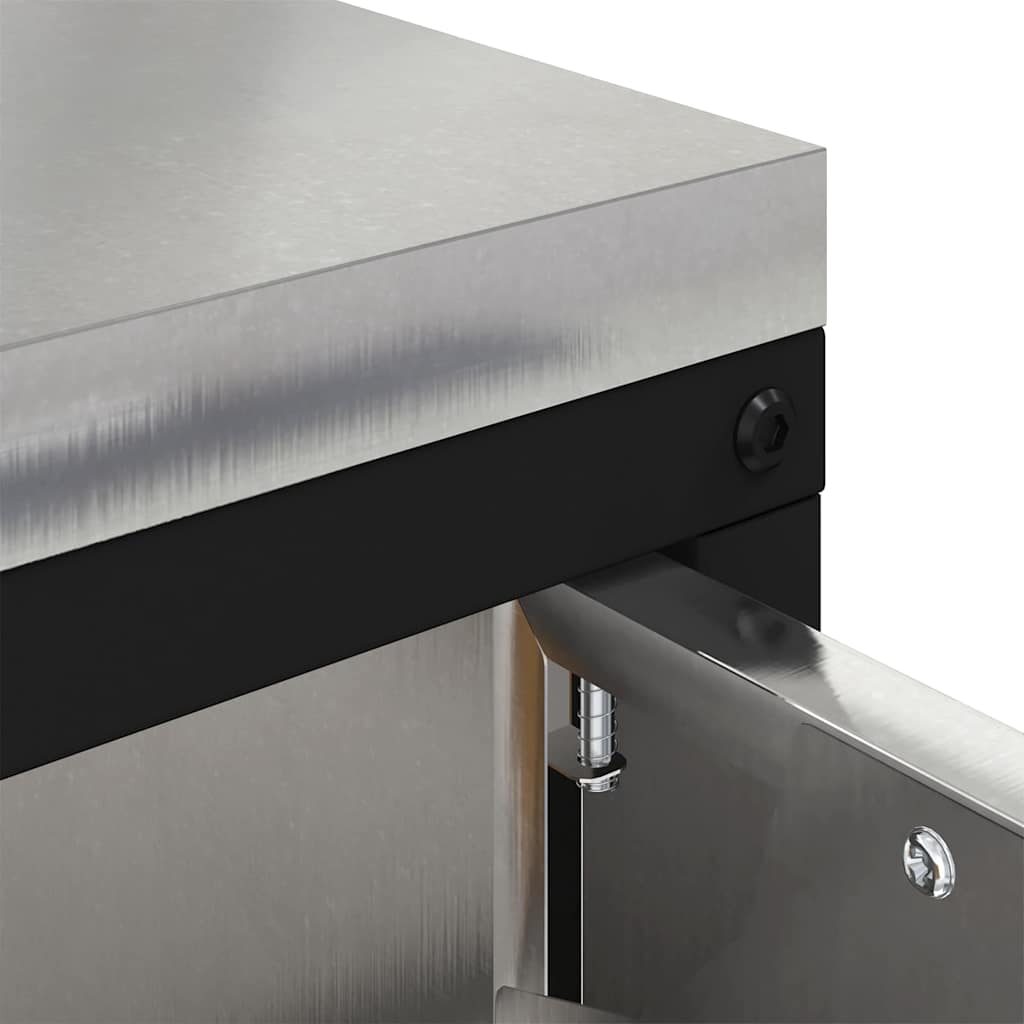 Αποθηκευτικός Χώρος Κουζίνας HATTEM Ασημί 90 x 50 x 53 εκ