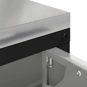 Ντουλάπα Αποθήκευσης Κουζίνας HATTEM Ασημί 90 x 50 x 53 εκ