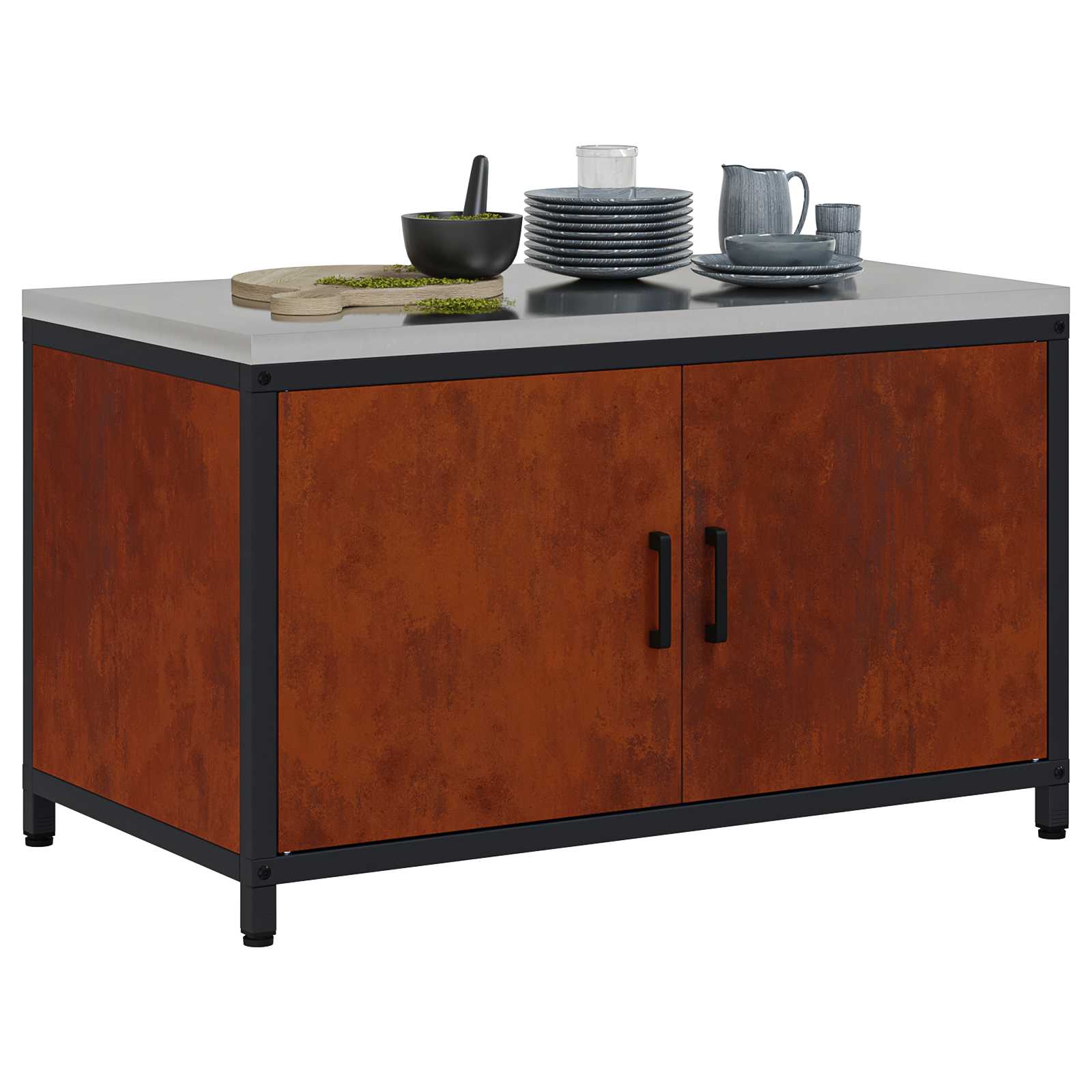 Αποθηκευτικός Χώρος Κουζίνας HATTEM Σκ rusty 90 x 50 x 53 εκ
