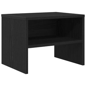 Κομοδίνο 2 τεμ. Μαύρη δρυς 40 x 40 x 30 cm Επεξεργασμένο Ξύλο