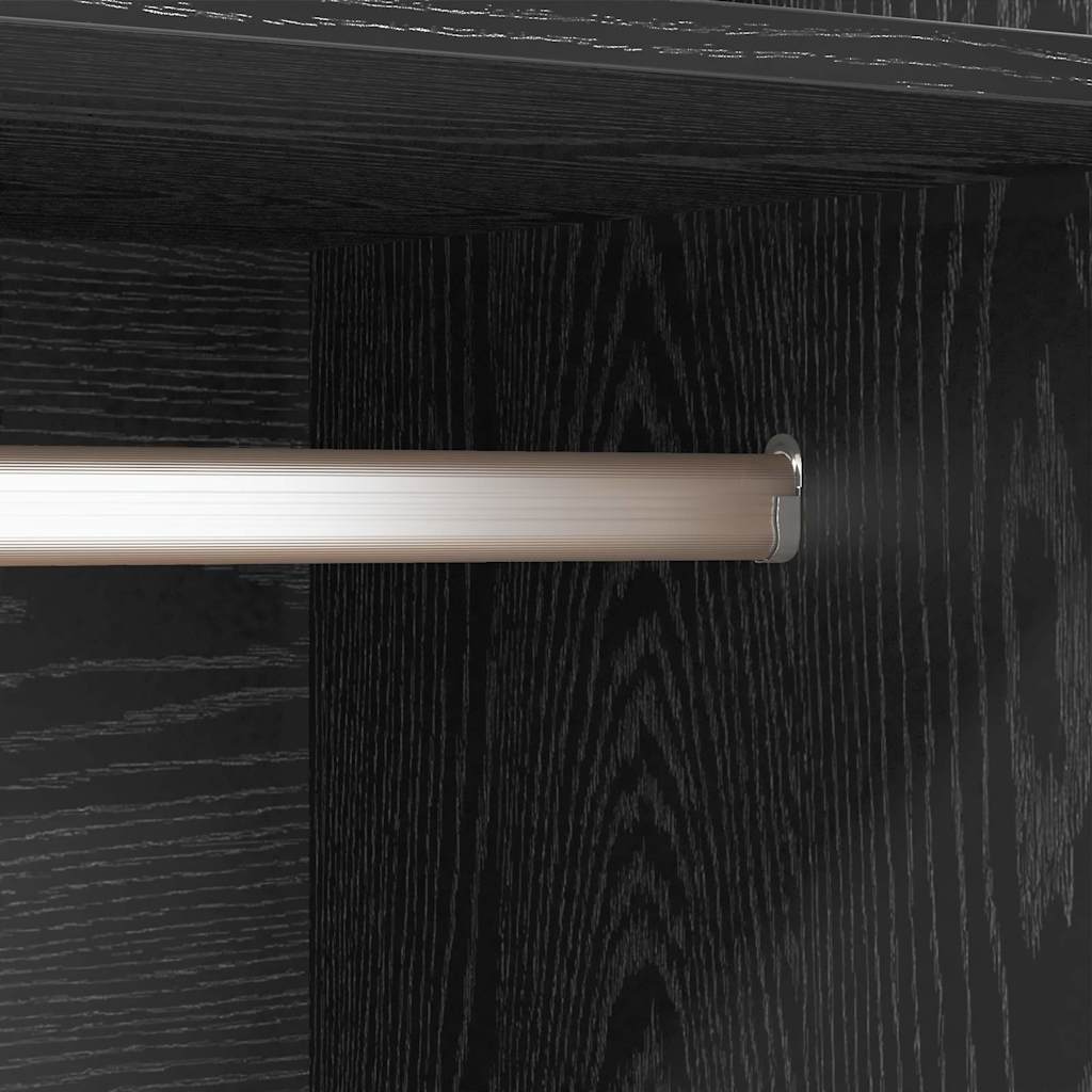 Ντουλάπι με ράφι Μαύρη Οξυά 50 x 50 x 200 cm Επεξεργασμένο ξύλο - Pakobazaar