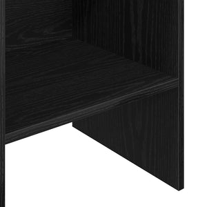 Βιβλιοθήκη Μαύρη Οξυά 40 x 35 x 180 εκ. Επεξεργασμένο ξύλο - Pakobazaar