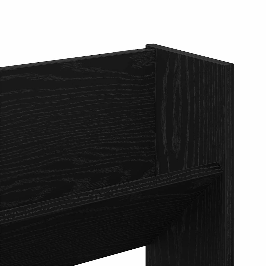 Ντουλάπα Παπουτσιών με ράφι Μαύρη Οξυά 82 x 18 x 60 εκ.