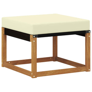 Σειρά Καναπέ Εξωτερικού με μαξιλάρι 8 pcs Φυσικό και Κρέμα - Pakobazaar