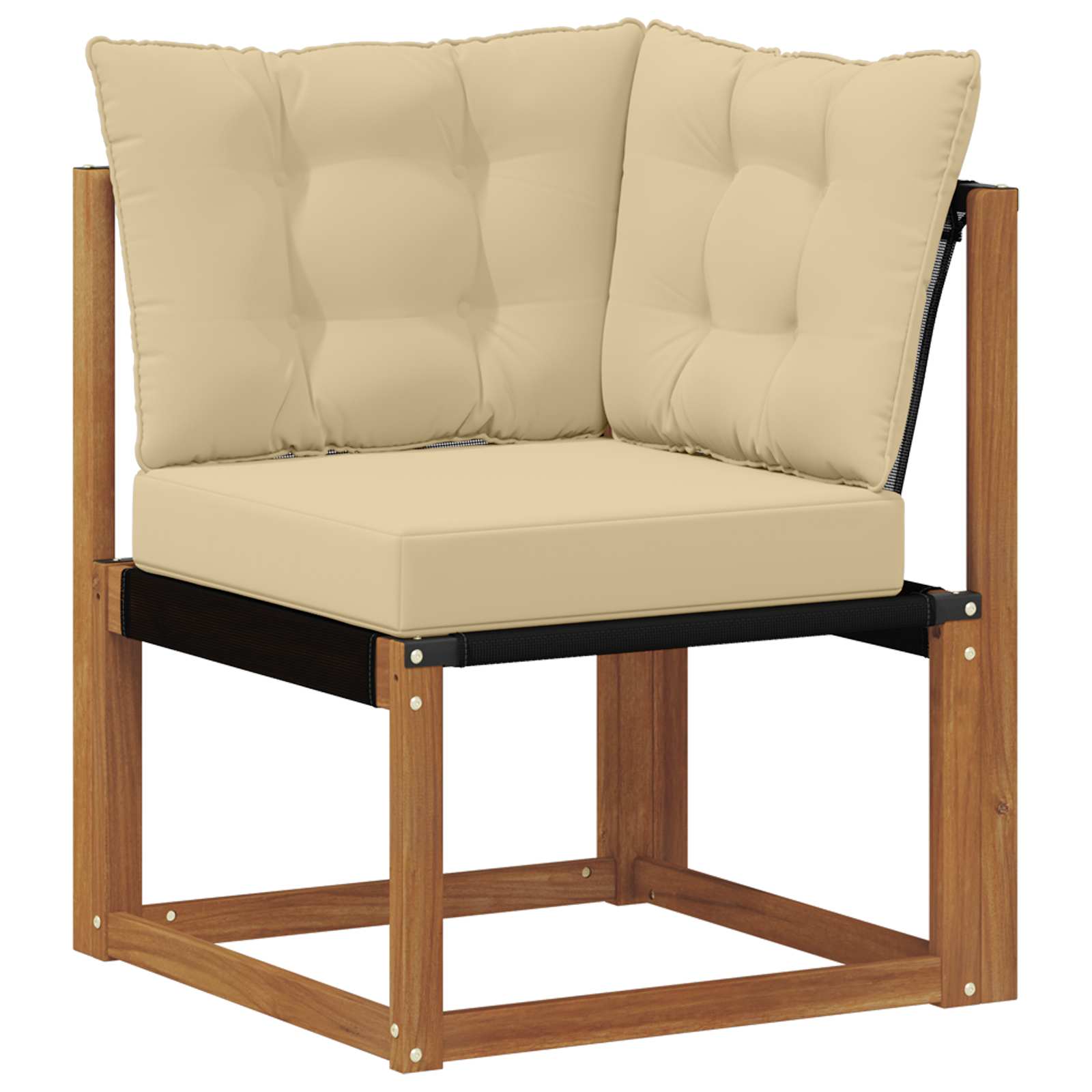 Σειρά Καναπέ Εξωτερικού με μαξιλάρι 11 pcs Φυσικό και Μπεζ - Pakobazaar
