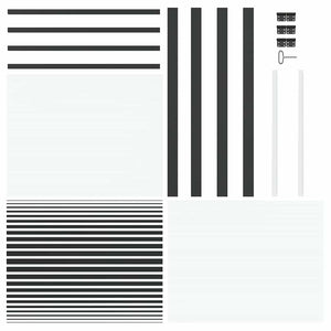 Γυάλινη πόρτα 93 x 3,5 x 201,5 εκ Αλουμίνιο Μαύρο