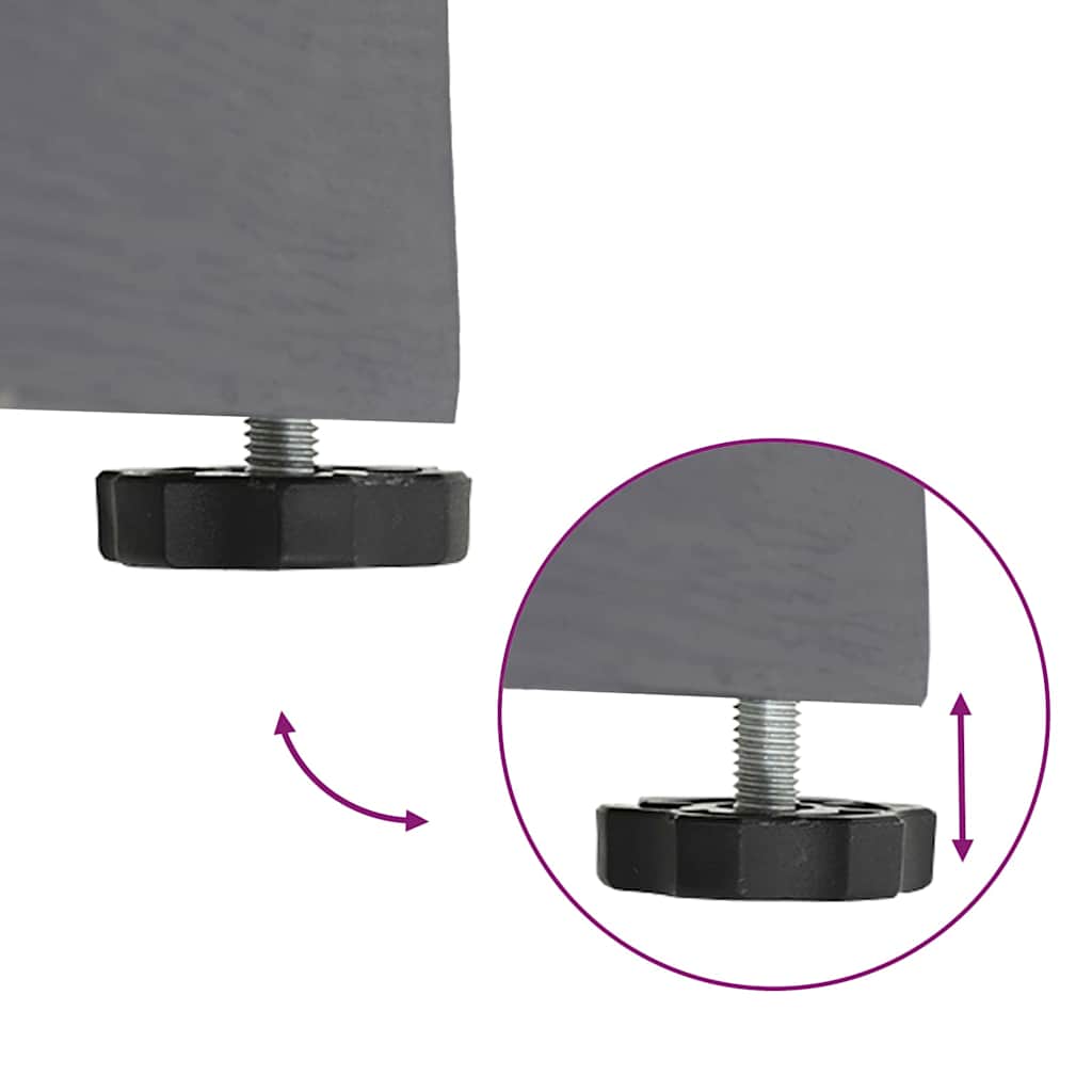 Βάση ομπρέλας Σκούρο Γκρι Ξύλινη όψη 45 x 45 x 31,5 εκ.