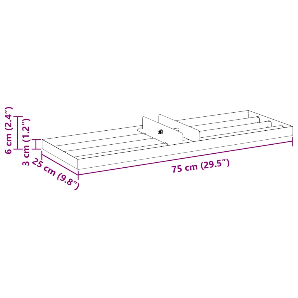 Αντάπτορας για Γκαζόν Ασημί 75 x 25 x 6 εκ Ανοξείδωτο ατσάλι - Pakobazaar
