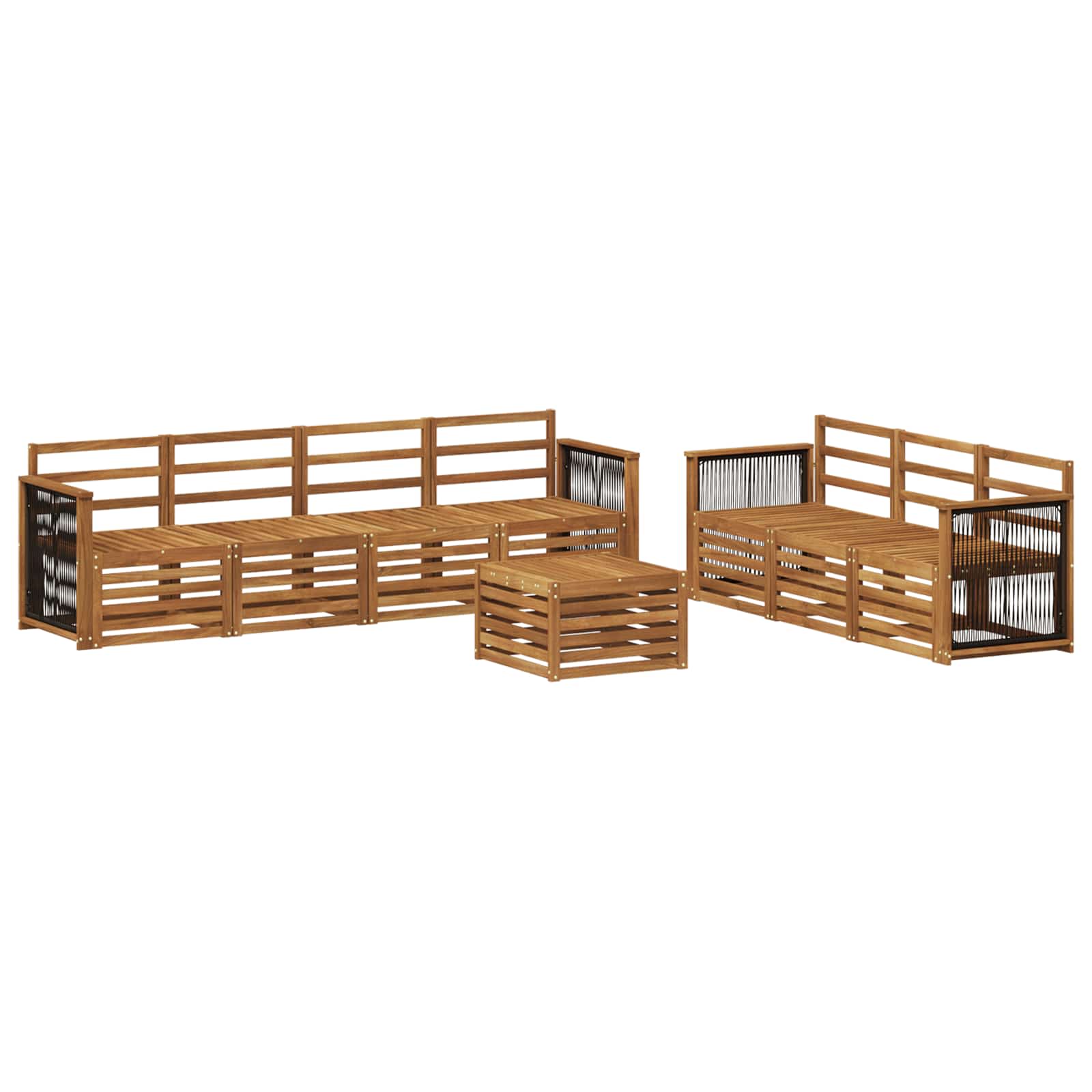 Σετ Καναπέ 8 pcs Στερεό Ξύλο Ακακίας - Pakobazaar