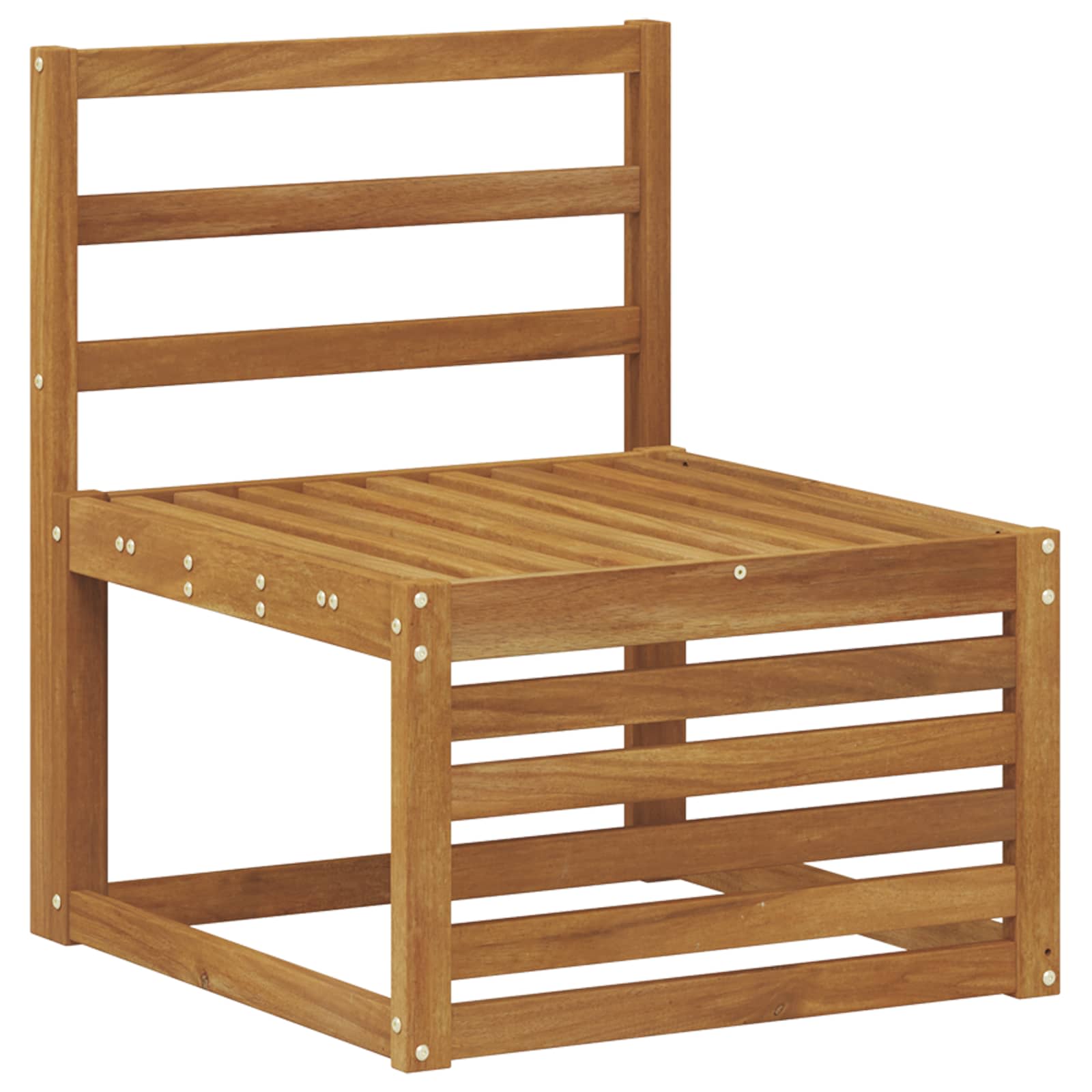 Σειρά Καναπέ Εξωτερικού 8 pcs Φυσικό Στερεό Ξύλο Ακακίας - Pakobazaar