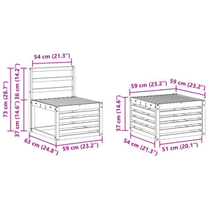 Σειρά Καναπέ Εξωτερικού 5 pcs Φυσικό - Pakobazaar