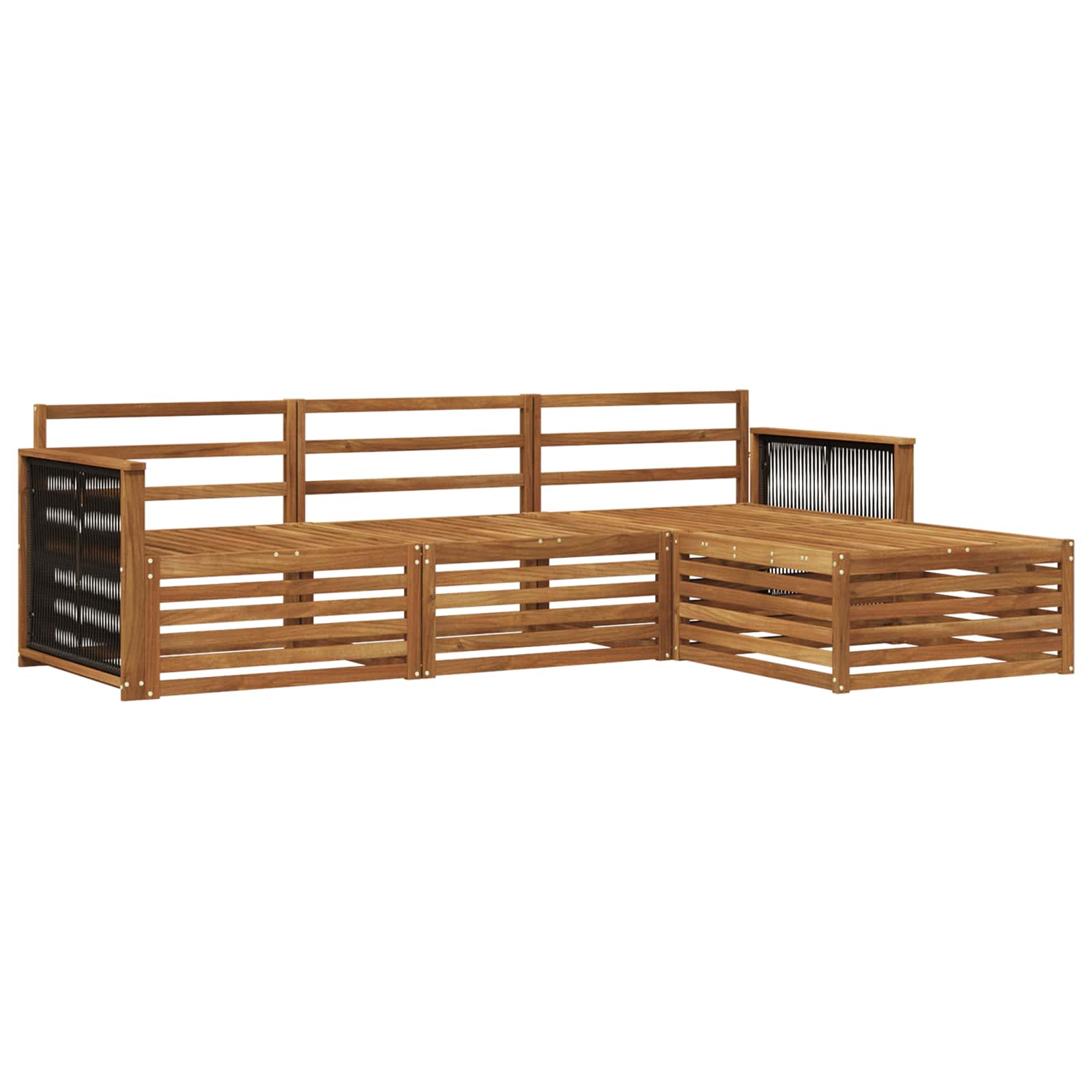 Σειρά Καναπέ Εξωτερικού Φυσικό 249 x 162,5 x 73 εκ - Pakobazaar
