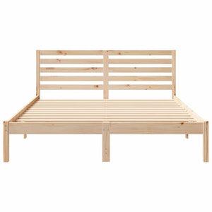 Σκελετός Κρεβατιού Καφέ 160 x 200 cm Στερεά ξυλεία πεύκου