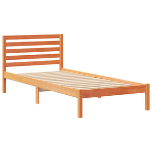 Σκελετός Κρεβατιού Κερωτό καφέ 80 x 210 cm Στερεά ξυλεία πεύκου
