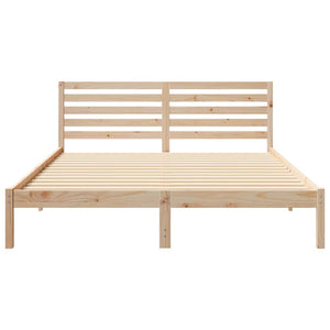 Σκελετός Κρεβατιού Καφέ 160 x 210 cm Στερεά ξυλεία πεύκου