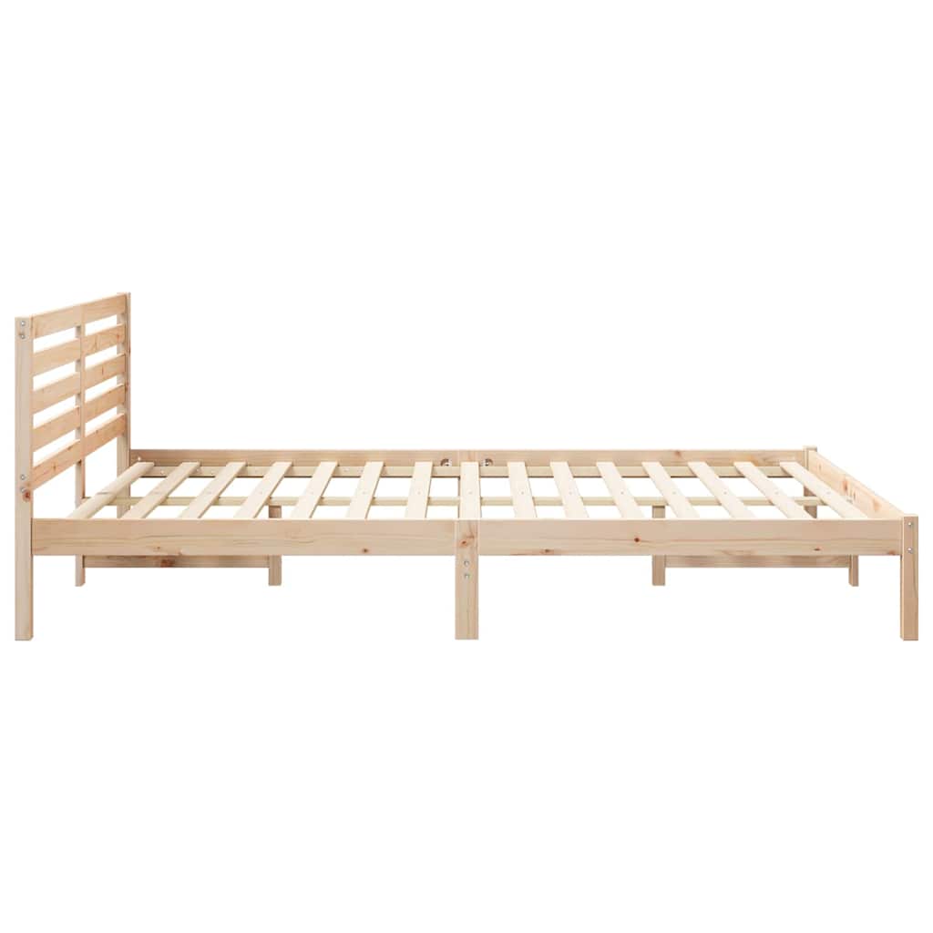 Σκελετός Κρεβατιού Καφέ 160 x 210 cm Στερεά ξυλεία πεύκου
