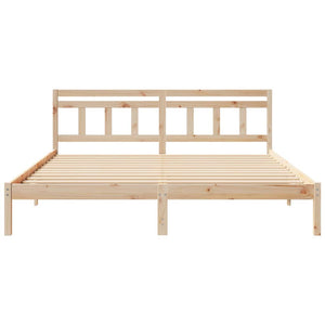 Σκελετός Κρεβατιού Καφέ 180 x 200 cm Στερεά ξυλεία πεύκου