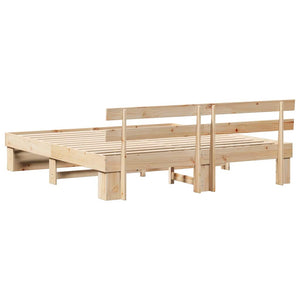 Σκελετός κρεβατιού από πεύκο 180 x 200 cm - Pakobazaar
