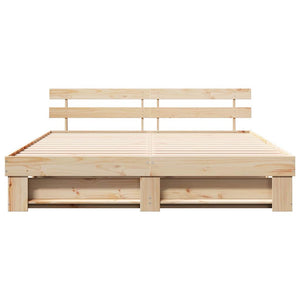 Σκελετός κρεβατιού από πεύκο 180 x 200 cm - Pakobazaar